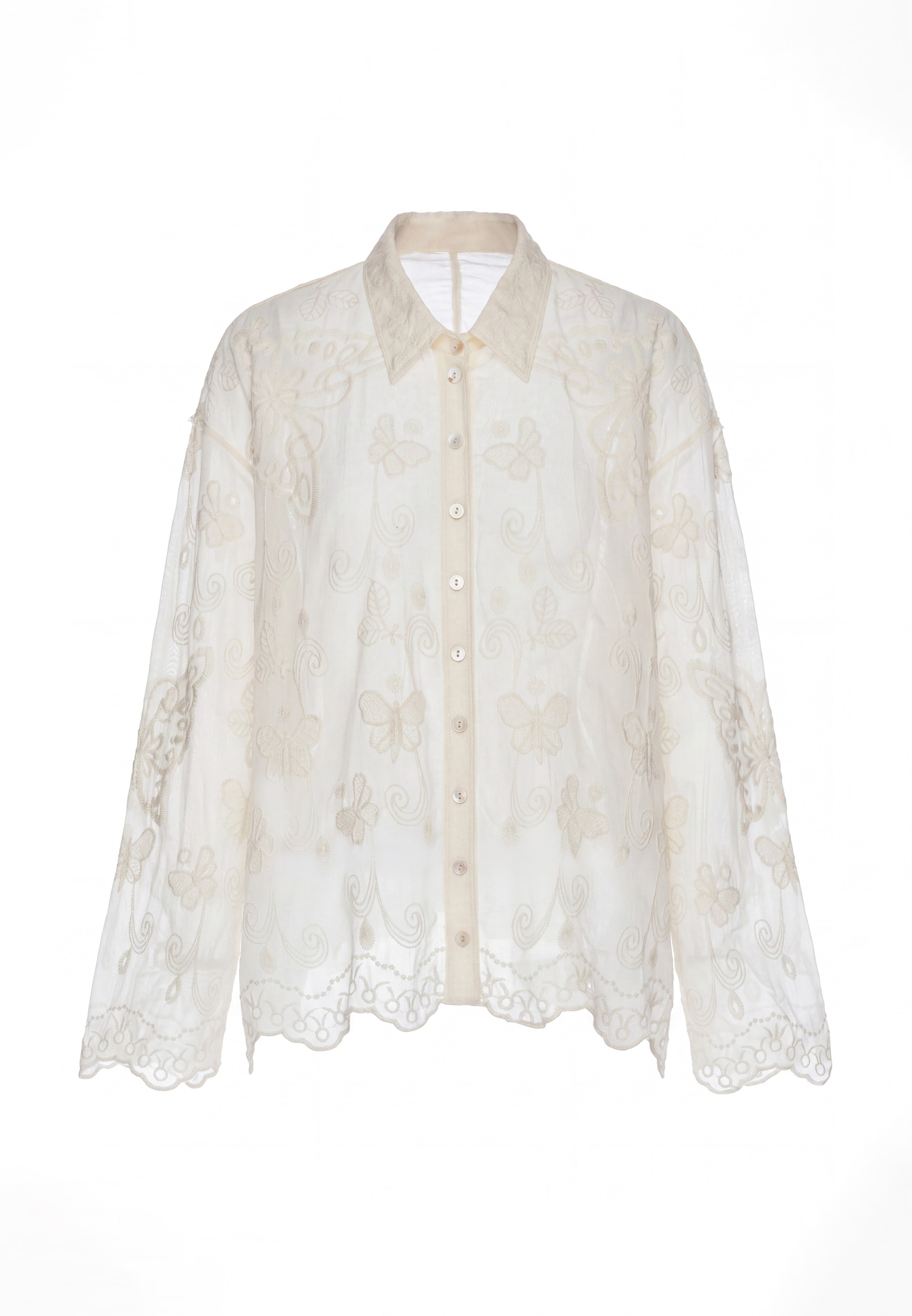 Chemisier IZIA en beige : devant
