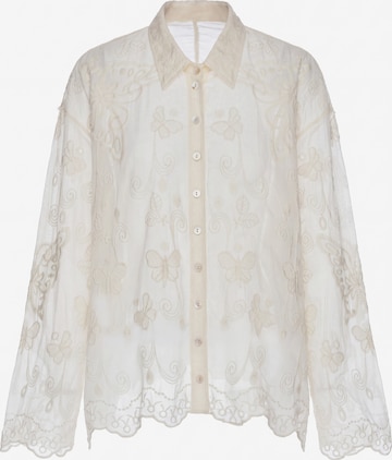 Chemisier IZIA en beige : devant