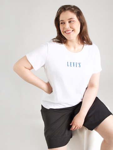 Levi's® Plus T-shirt 'PERFECT' i vit: framsida