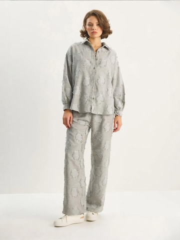 Bianco Lucci Hausanzug 'Zweiteiliges Set'‌‌‌‌‌‌‌‌ in Grau