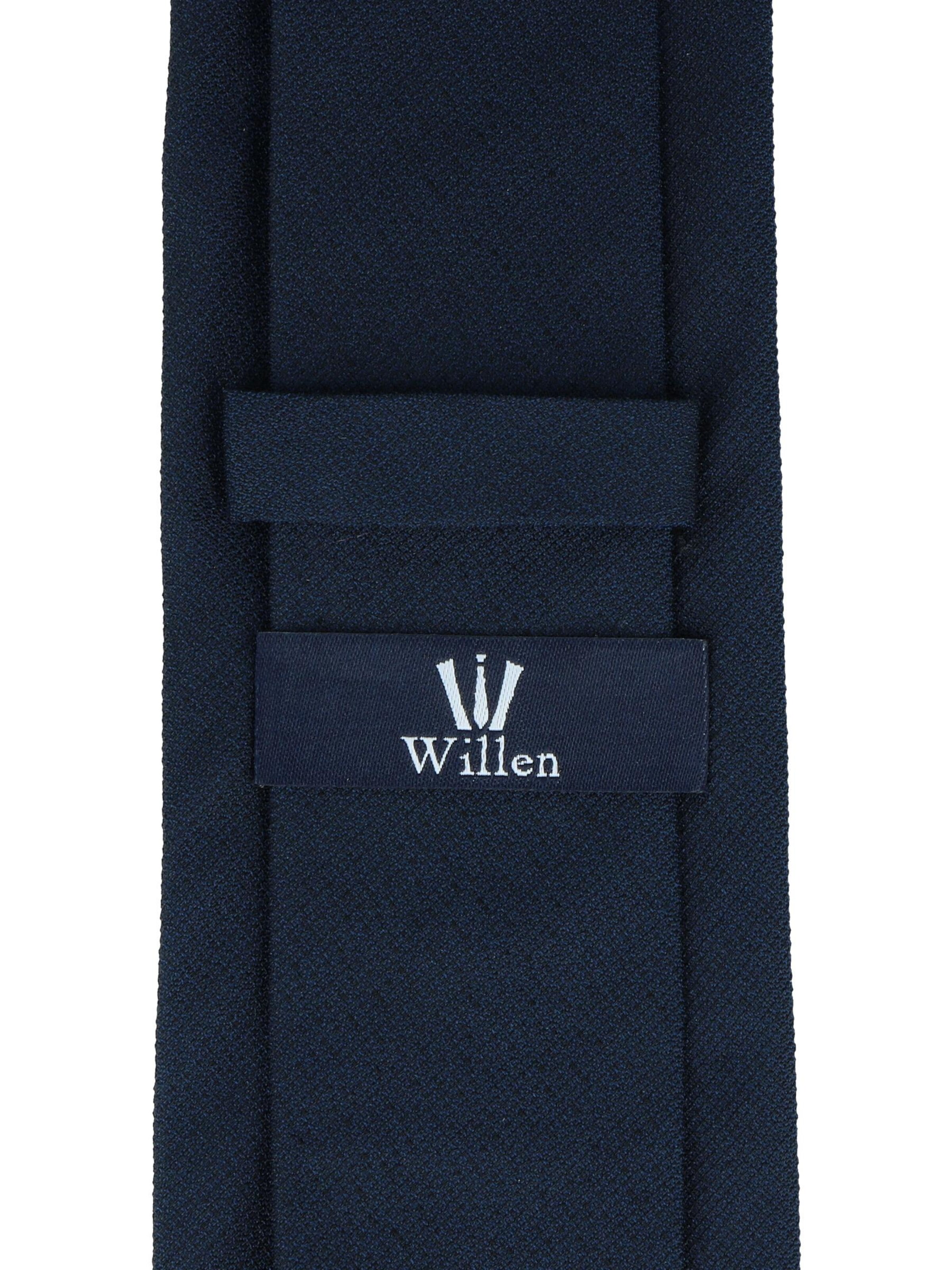WILLEN Krawatte 'Uni Struktur'‌‌‌‌‌‌ in Blau