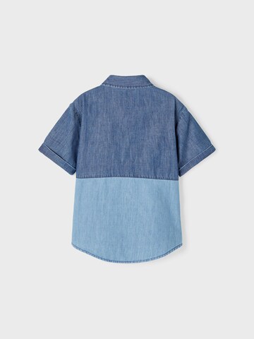 Coupe regular Chemise NAME IT en bleu