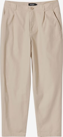 Desigual Regular Pleat-front trousers in Beige: front