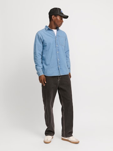 Fit confort Chemise 'JJICREEK' JACK & JONES en bleu