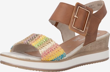 REMONTE Riemensandale in Braun: Vorderseite