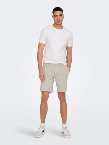 Only & Sons - regular Pantalón chino 'Mark' en gris