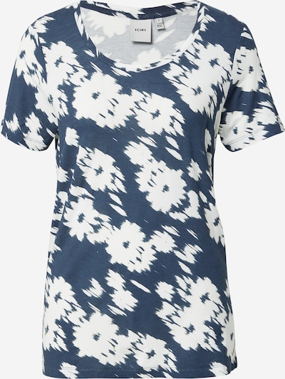 ICHI Shirt 'IHLISA' in de kleur Donkerblauw / Wit, Productweergave