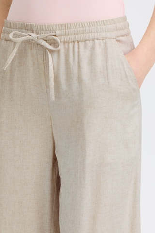 Wide Leg Pantalon 'FRJETT' Fransa en beige
