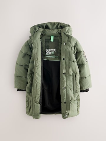 Superdry Pitkä takki värissä vihreä