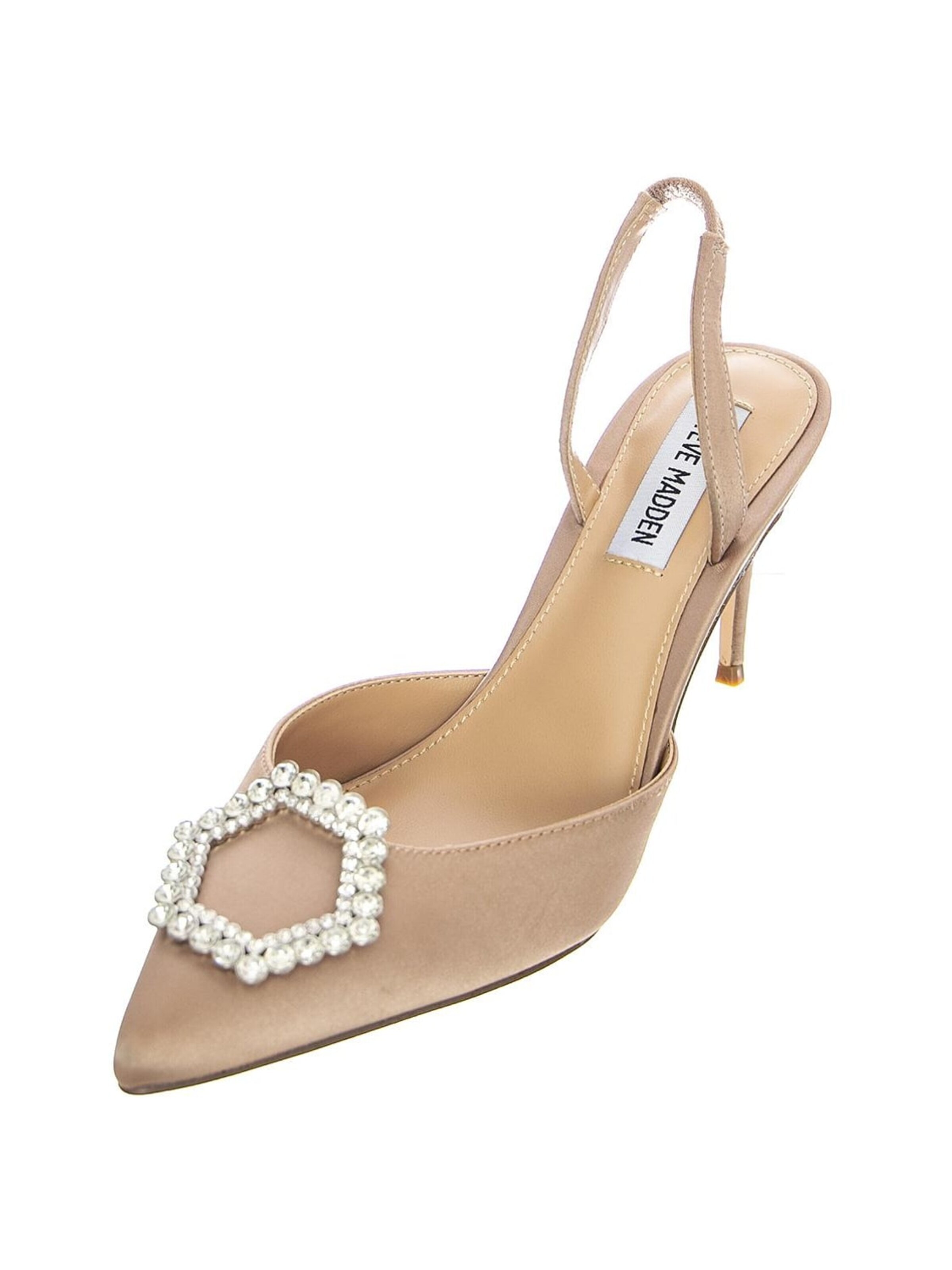 Escarpins 'LUCENT NUDE SATIN' STEVE MADDEN en beige : devant