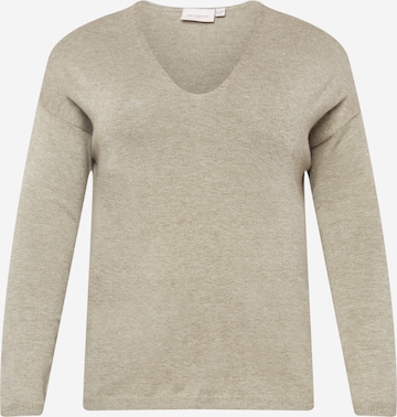 ONLY Carmakoma Sweater 'Lella' in Beige: front