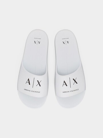 ARMANI EXCHANGE Pantolette i vit