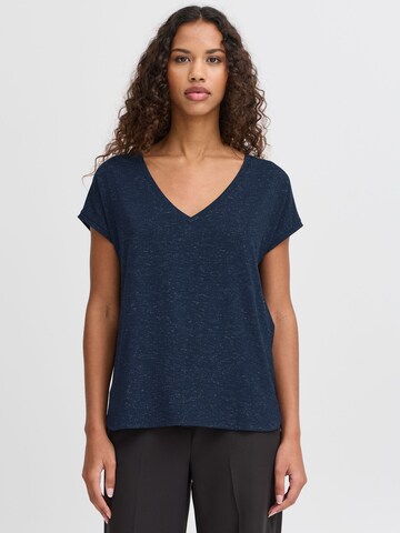 ICHI - Camisa ' REBEL SS12 ' em azul: frente