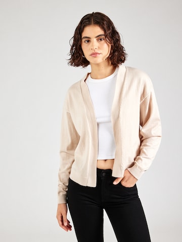 ABOUT YOU Knit cardigan in Beige: front