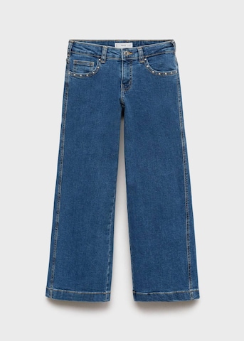 MANGO KIDS Wide leg Jeans 'Lowrise' in Blue