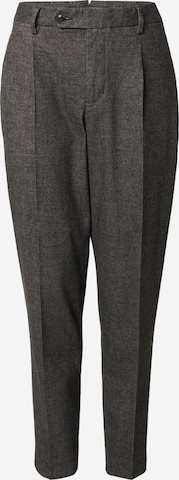 TOMMY HILFIGER Slimfit Spodnie w kant w kolorze czarny: przód