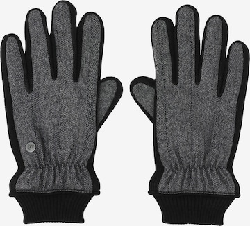 bugatti Full Finger Gloves in Grey: front