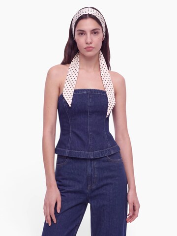 Haut hzl the label en bleu : devant