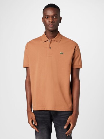 LACOSTE Regular fit Shirt in Brown: front