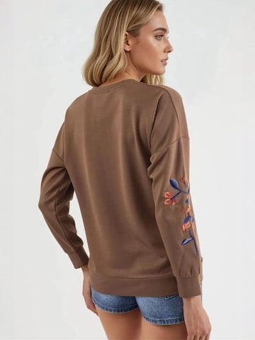 Felpa 'Sweatshirts' di Lady Bersan in marrone: frontale
