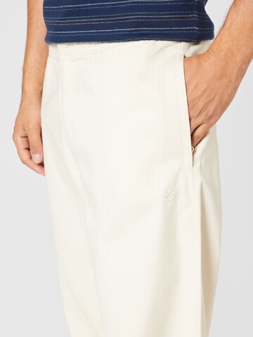 Regular Pantaloni 'Adicolor Contempo Chinos' de la ADIDAS ORIGINALS pe alb