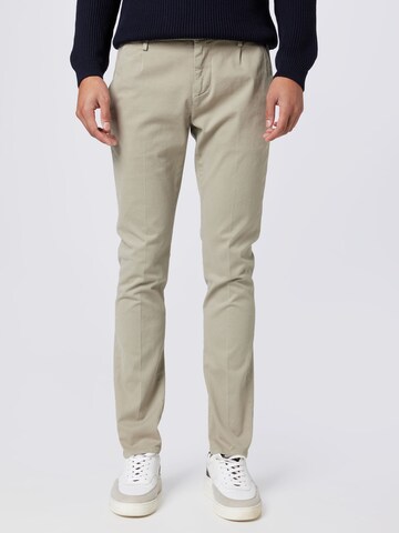 Dondup Chino Pants 'GAUBERT' in Grey: front