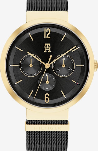 juoda TOMMY HILFIGER Analoginis (įprasto dizaino) laikrodis: priekis