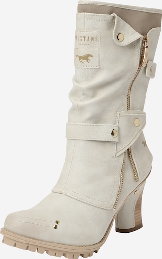 MUSTANG Cowboy Boots in Cream / Dark beige, Item view
