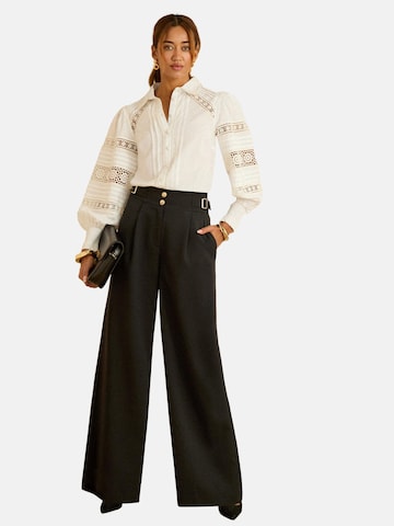 melns love & roses Platas staras Bikses: no priekšpuses