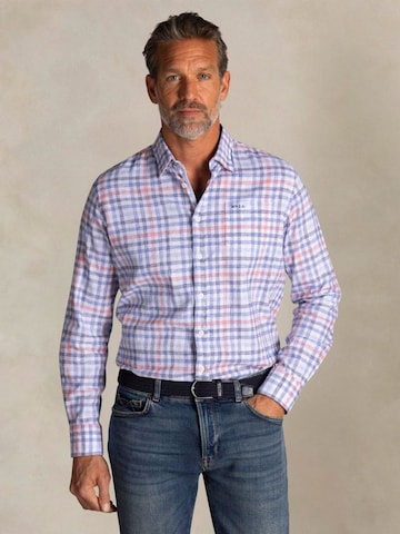 NZA New Zealand Auckland Comfort fit Button Up Shirt 'Picton' in Blue