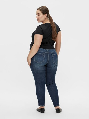 Mamalicious Curve Slimfit Jeans 'Jackson' in Blau