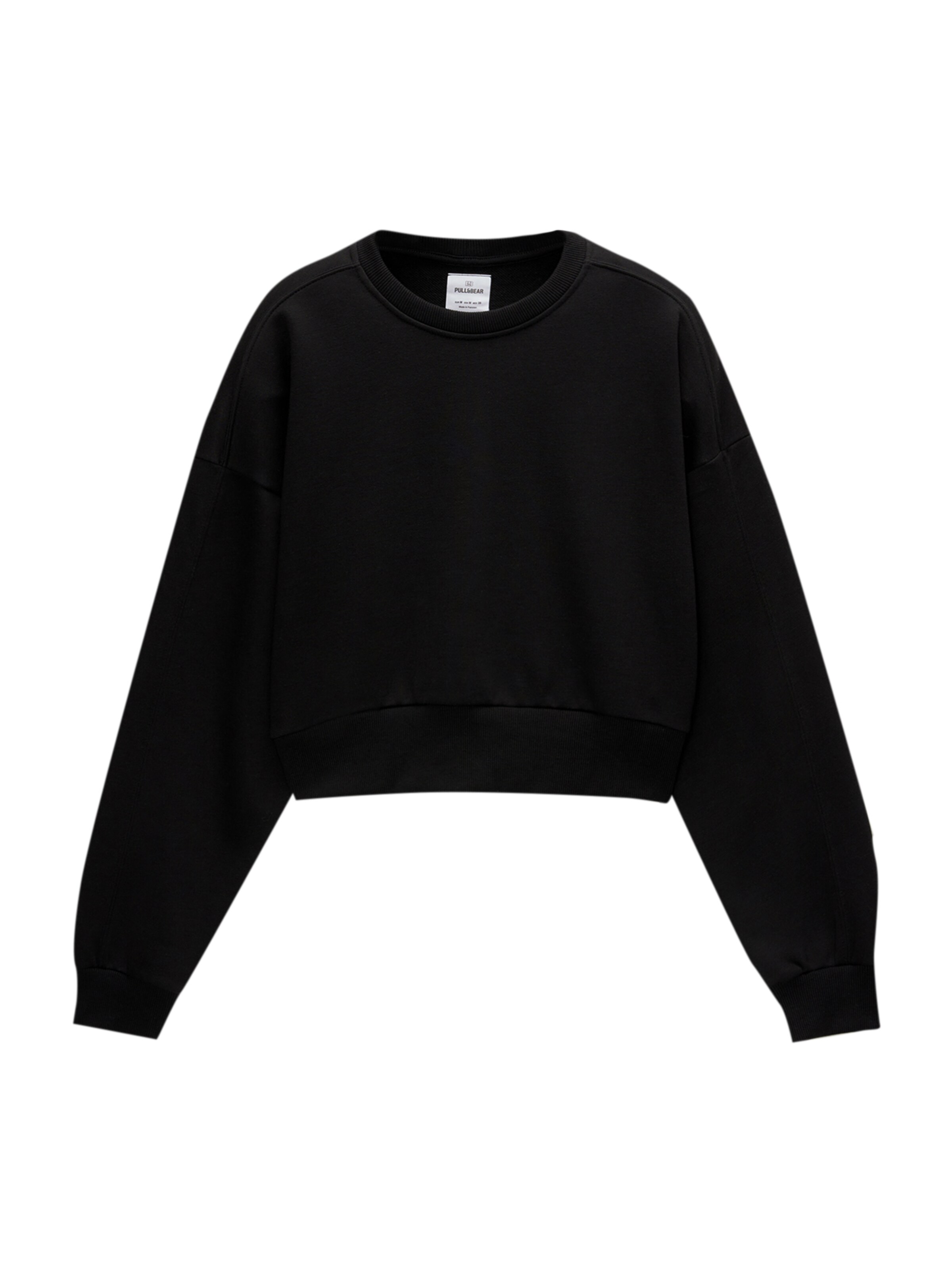 Pull&Bear Sweatshirt in Black: front
