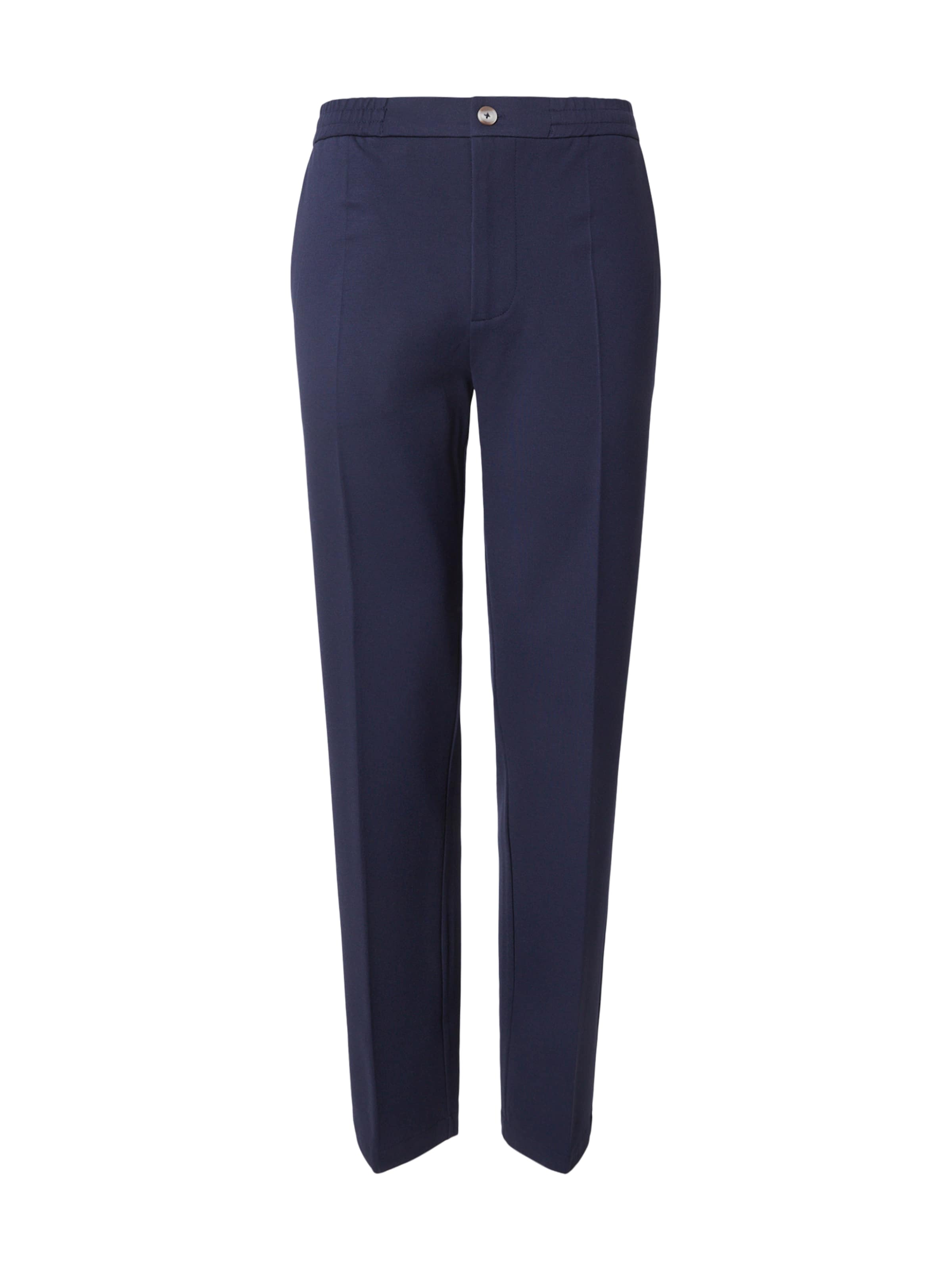 GUESS Regular Trousers with creases 'ALTON' in Blue: front