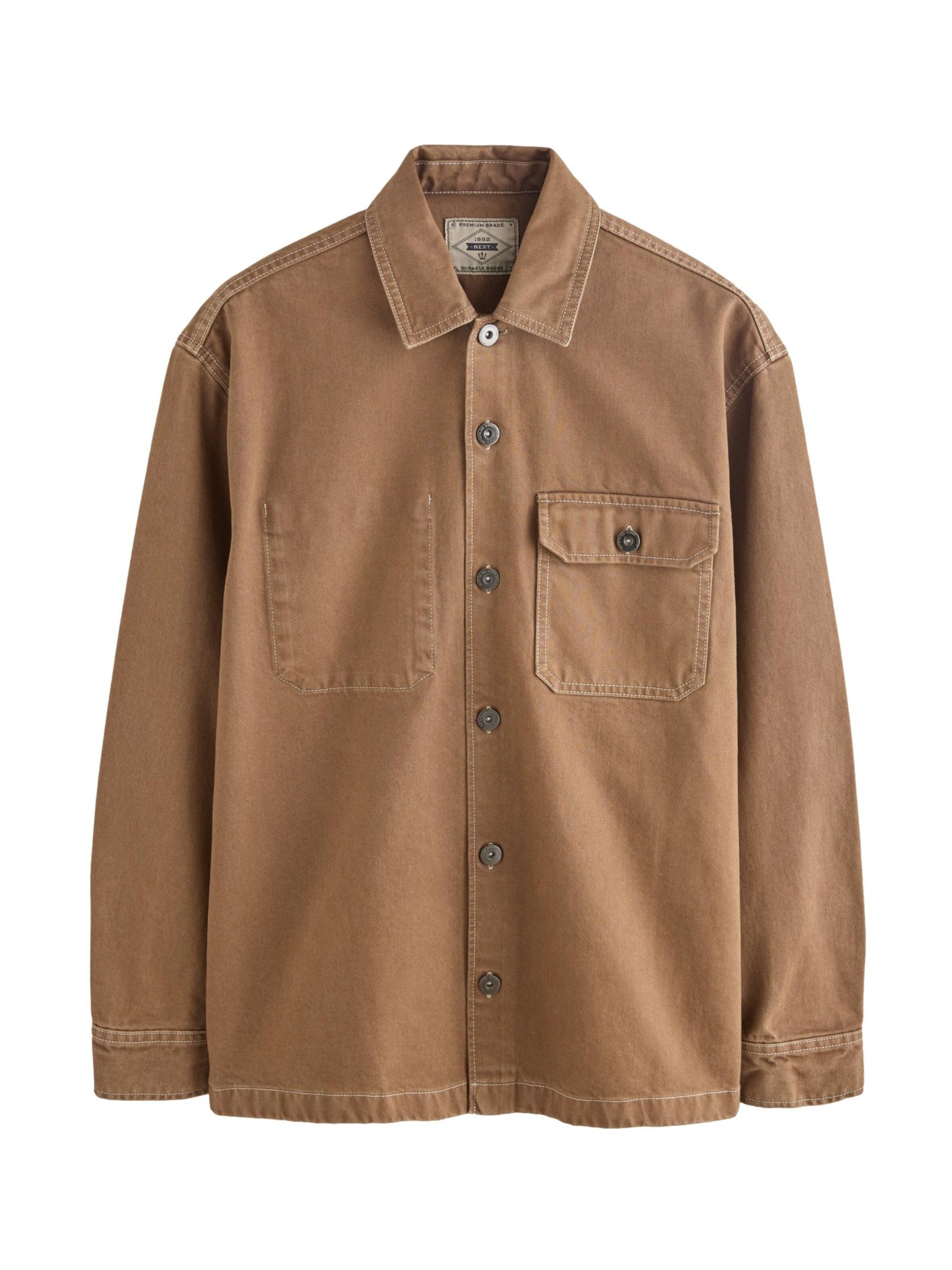 Next Chemise en marron, Vue avec produit