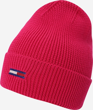 Tommy Jeans Muts in Roze: voorkant
