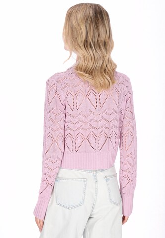 MYMO - Casaco de malha 'Young Fashion' em roxo