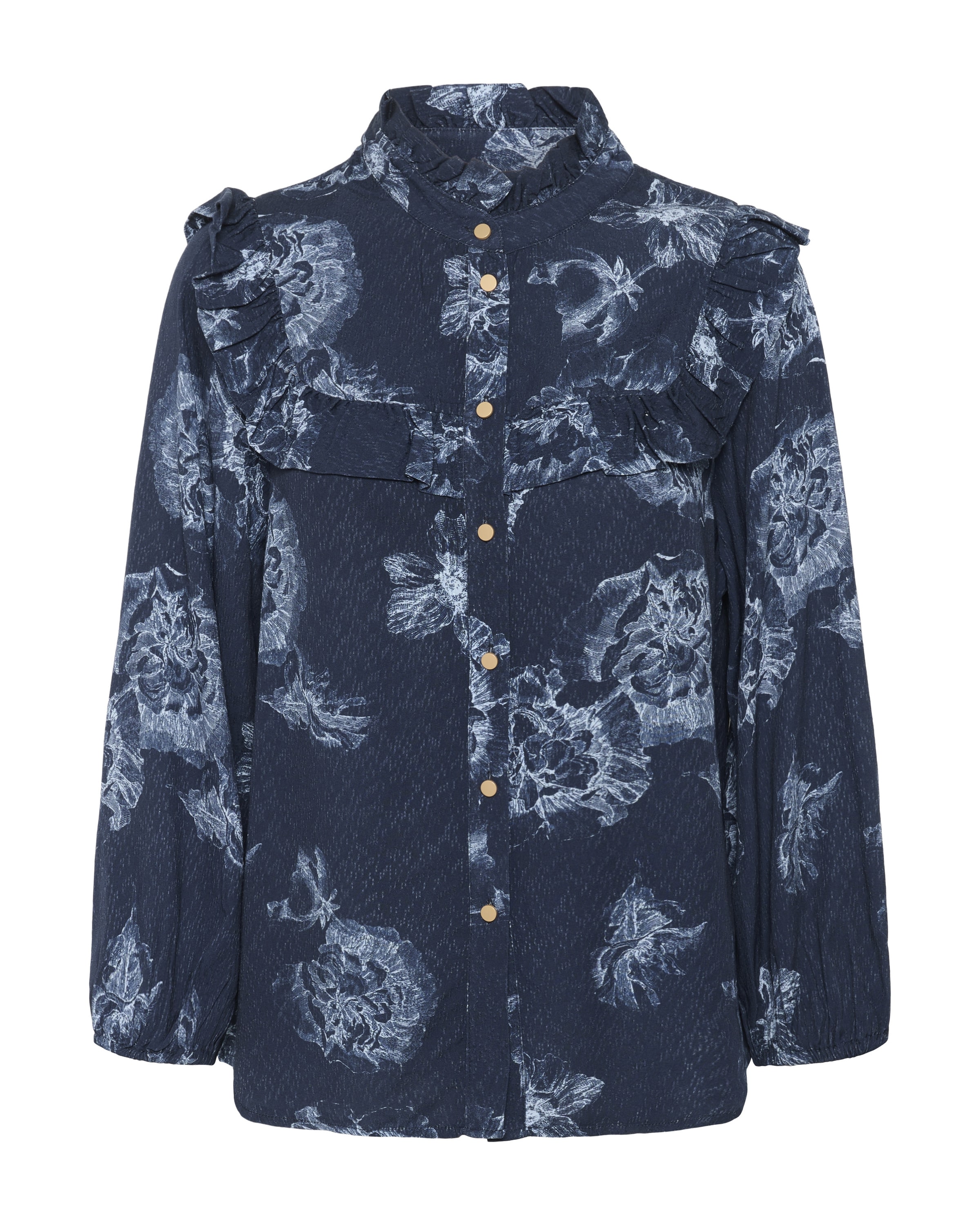 CULTURE Bluse 'Alexa' i blå: forside