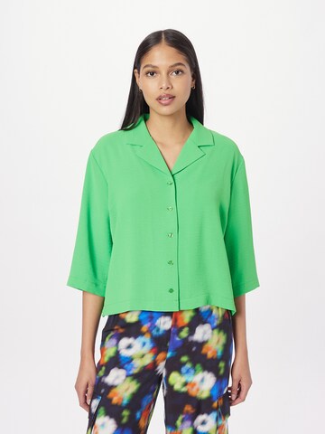 modström Blouse 'Aaliyah' in Groen: voorkant