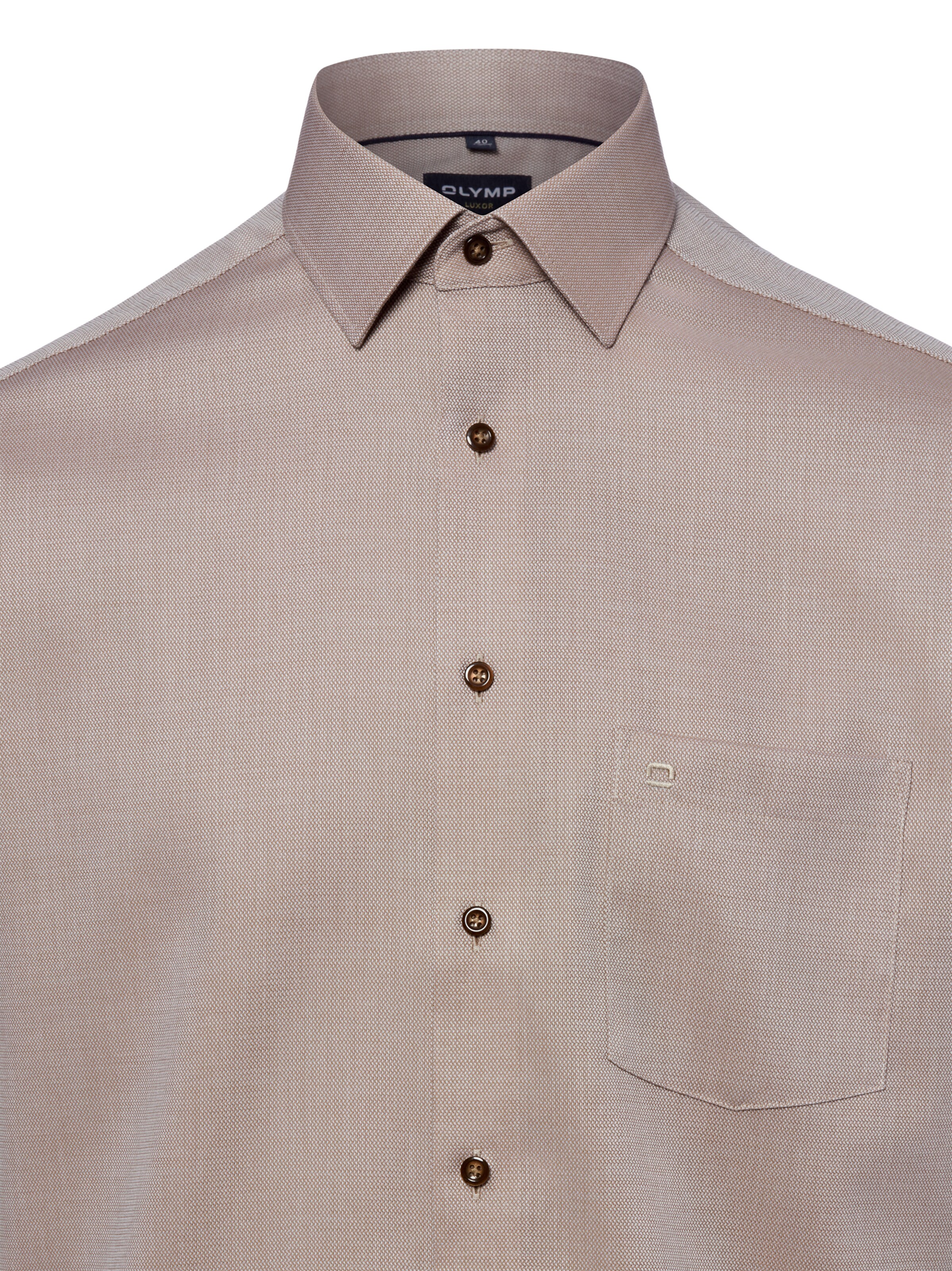OLYMP Regular Fit Hemd in Beige
