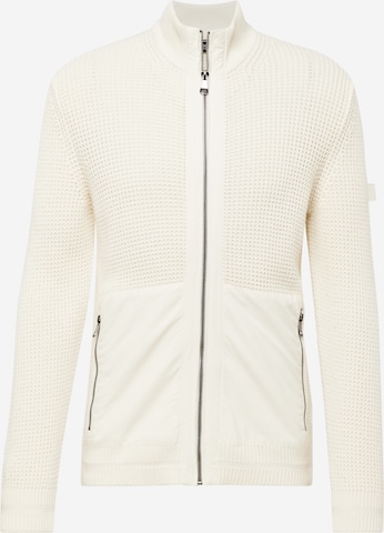 JOOP! Jeans Strickjacke 'Hanko' in Beige: predná strana