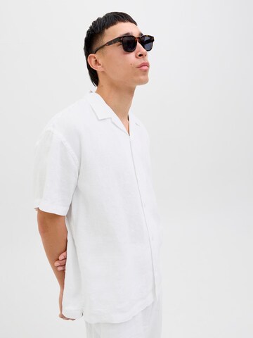 JACK & JONES Comfort fit Button Up Shirt in White