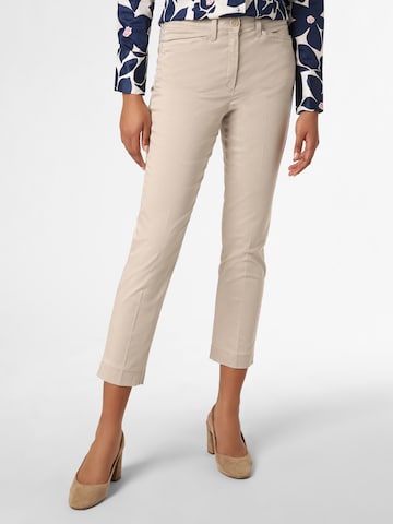 BRAX Regular Chino ' Lorella ' in Beige: voorkant