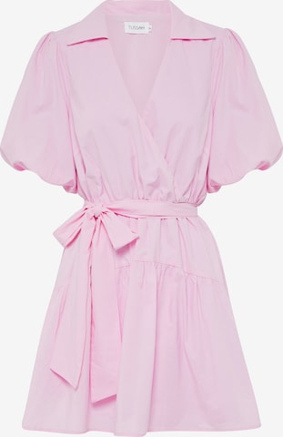 Robe 'WREN' Tussah en rose : devant