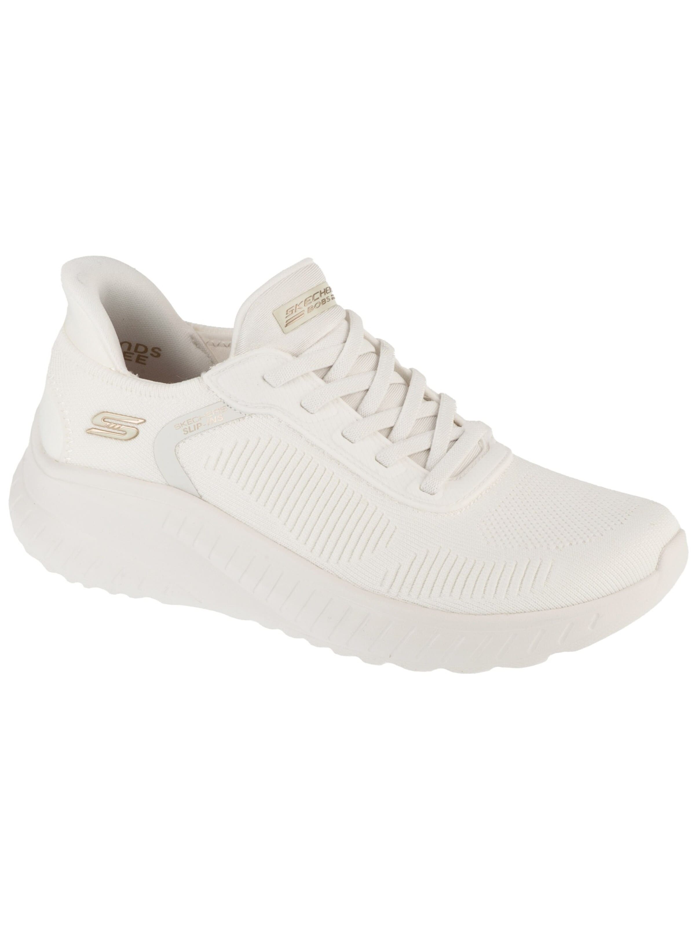 Baskets basses 'Slip-Ins: BOBS Sport Squad Chaos - Current Muse' SKECHERS en blanc : devant