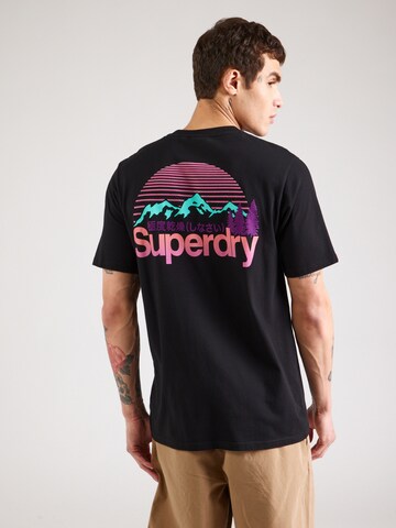 Superdry Футболка 'Great Outdoors' в Черный: спереди