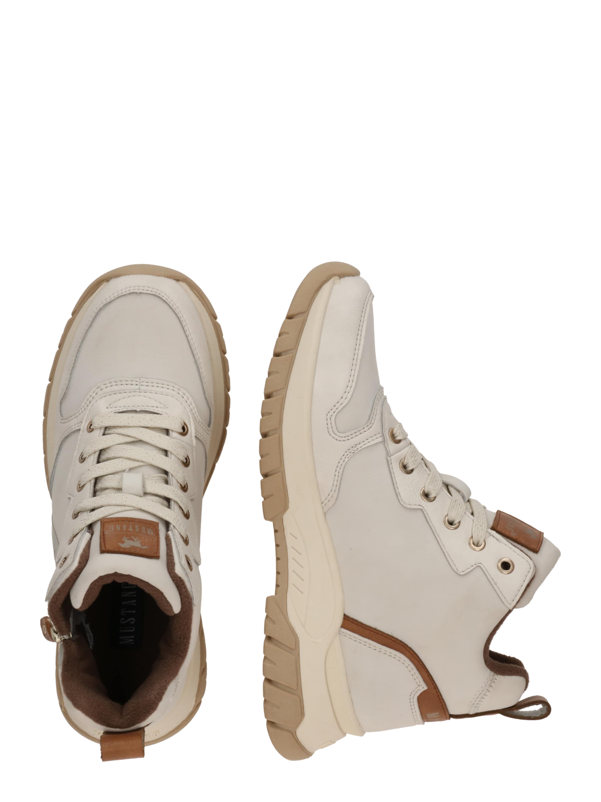 Baskets hautes MUSTANG en beige