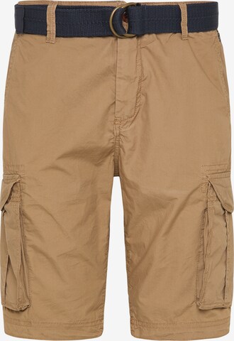 Pantalon cargo Petrol Industries en beige : devant