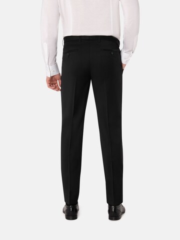 BENVENUTO Slim fit Pleated Pants in Black