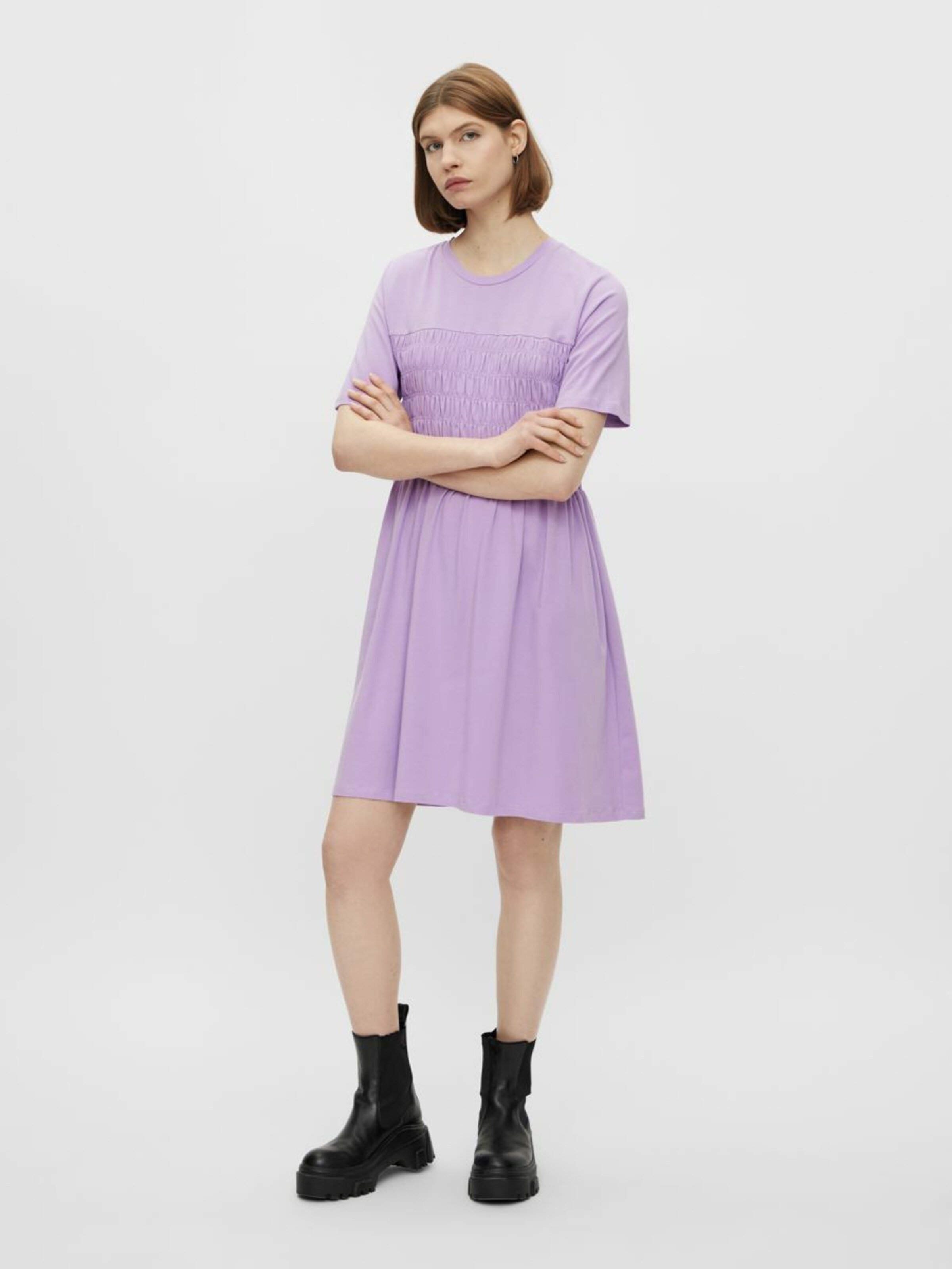 Frauen Kleider PIECES Kleid 'CHRISSY' in Lila - BE43053 Frauen Kleider PIECES Kleid 'CHRISSY' in Lila - BE43053