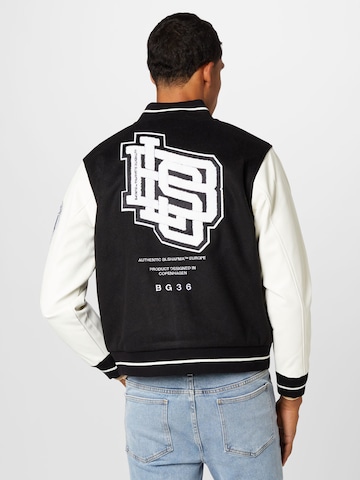 BLS HAFNIA Přechodná bunda 'Varsity Letterman' – černá